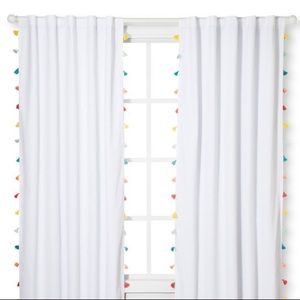 Tassel blackout curtains